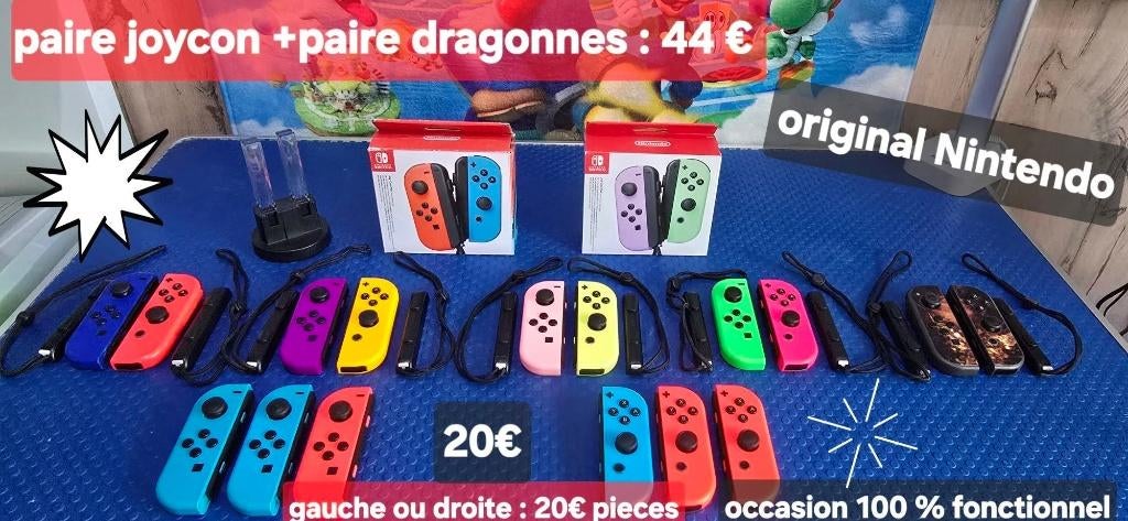 accessoires switch/switch2 (dock tv,manette,joycon,chargeur), Consoles de jeu & Jeux vidéo, Jeux | Nintendo Switch, Enlèvement ou Envoi