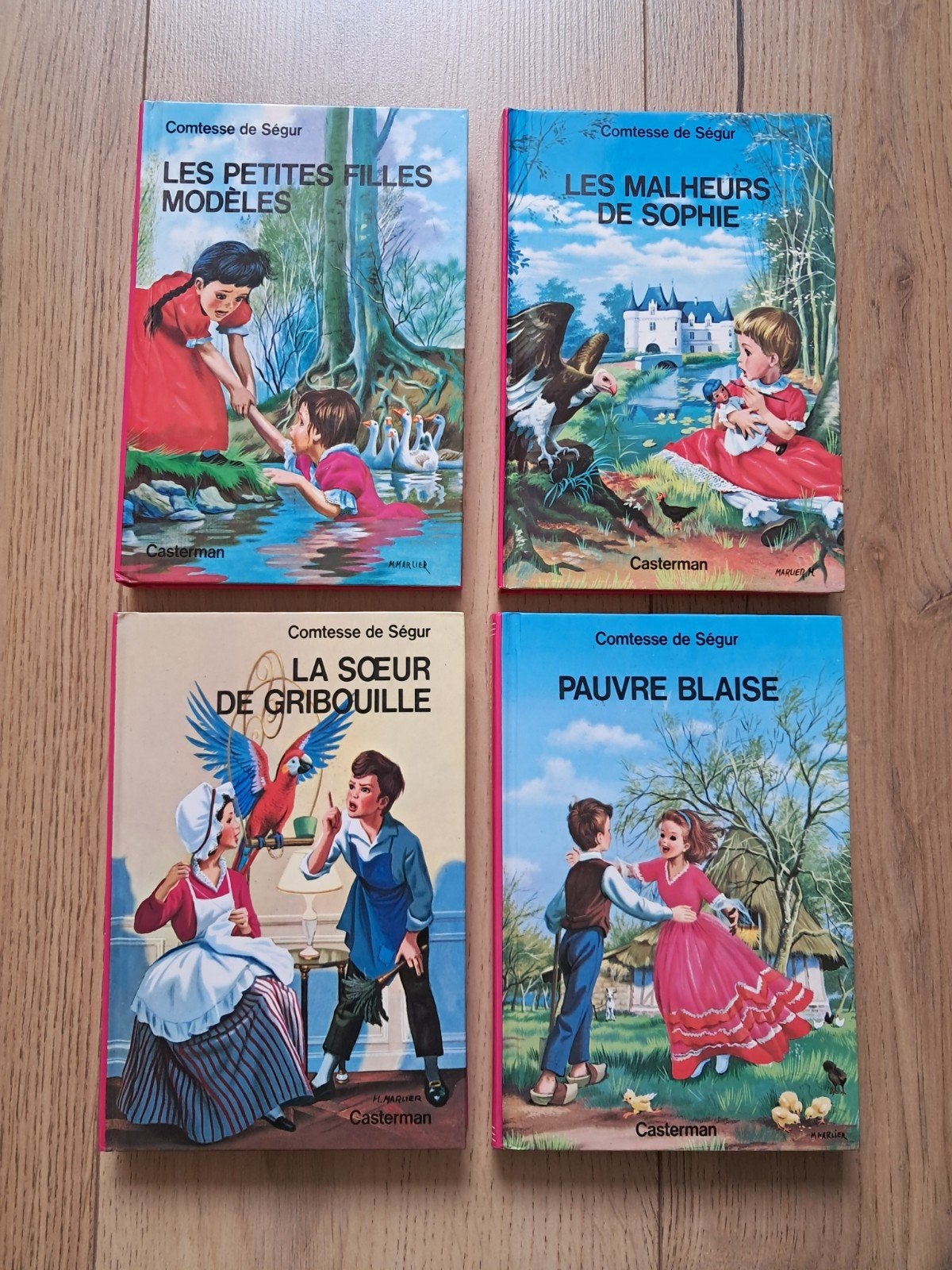 Lot de 4 livres Comtesse de Ségur, Enlèvement ou Envoi, Fiction général, M. Marlier, Utilisé
