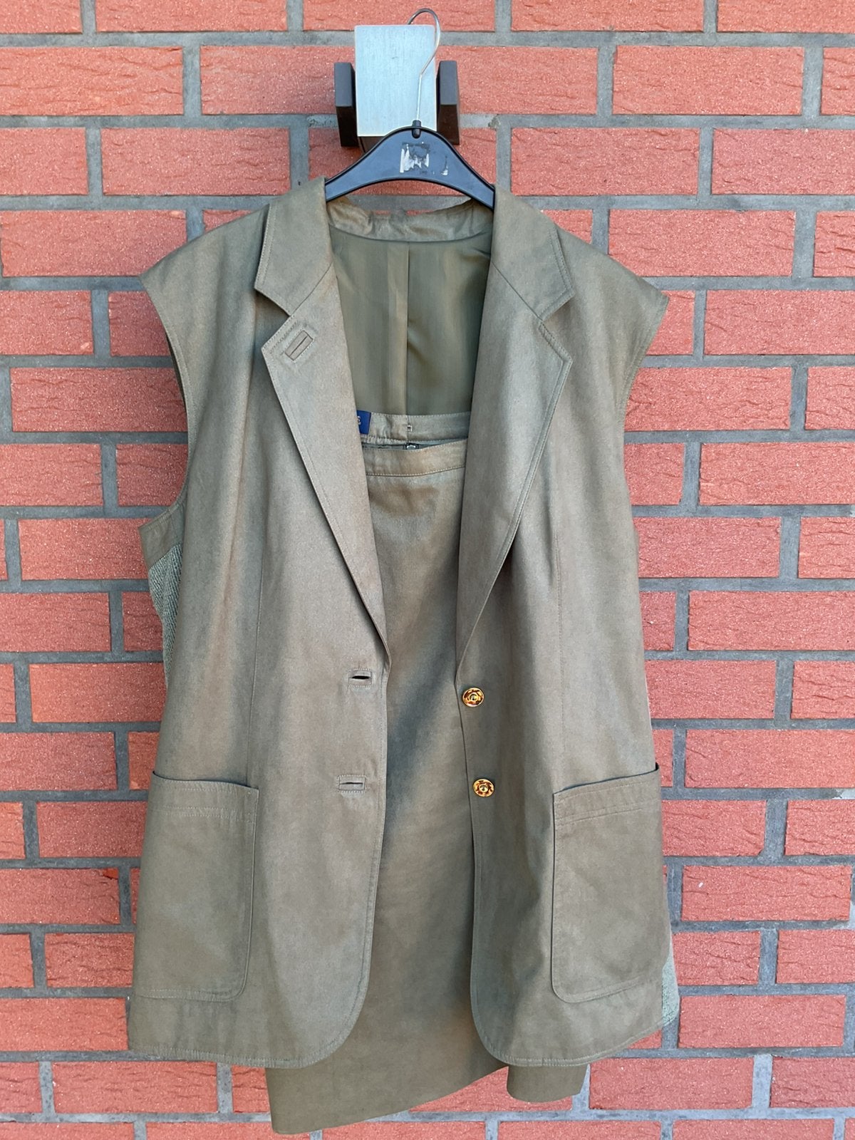 Damesron en vest Maat 46 zie foto, Kleding | Dames, Rokken, Ophalen of Verzenden, Gedragen, Maat 46/48 (XL) of groter, Groen