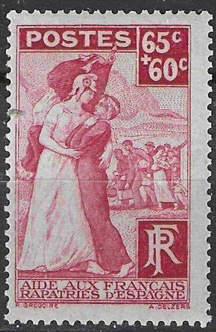 Frankrijk 1938 - Yvert 401 - Hulpfonds aan Fransen (PF), Verzenden, Postfris