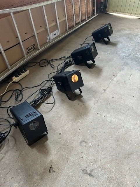 Complete 4-delige set disco projectors, Musique & Instruments, Enlèvement, Comme neuf, Lumières, Commande sonore