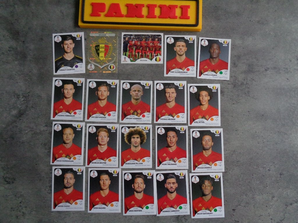 20 AUTOCOLLANTS PANINI FOOT COUPE DU MONDE 2018, RED DEVILS, Hobby & Loisirs créatifs, Envoi, Neuf