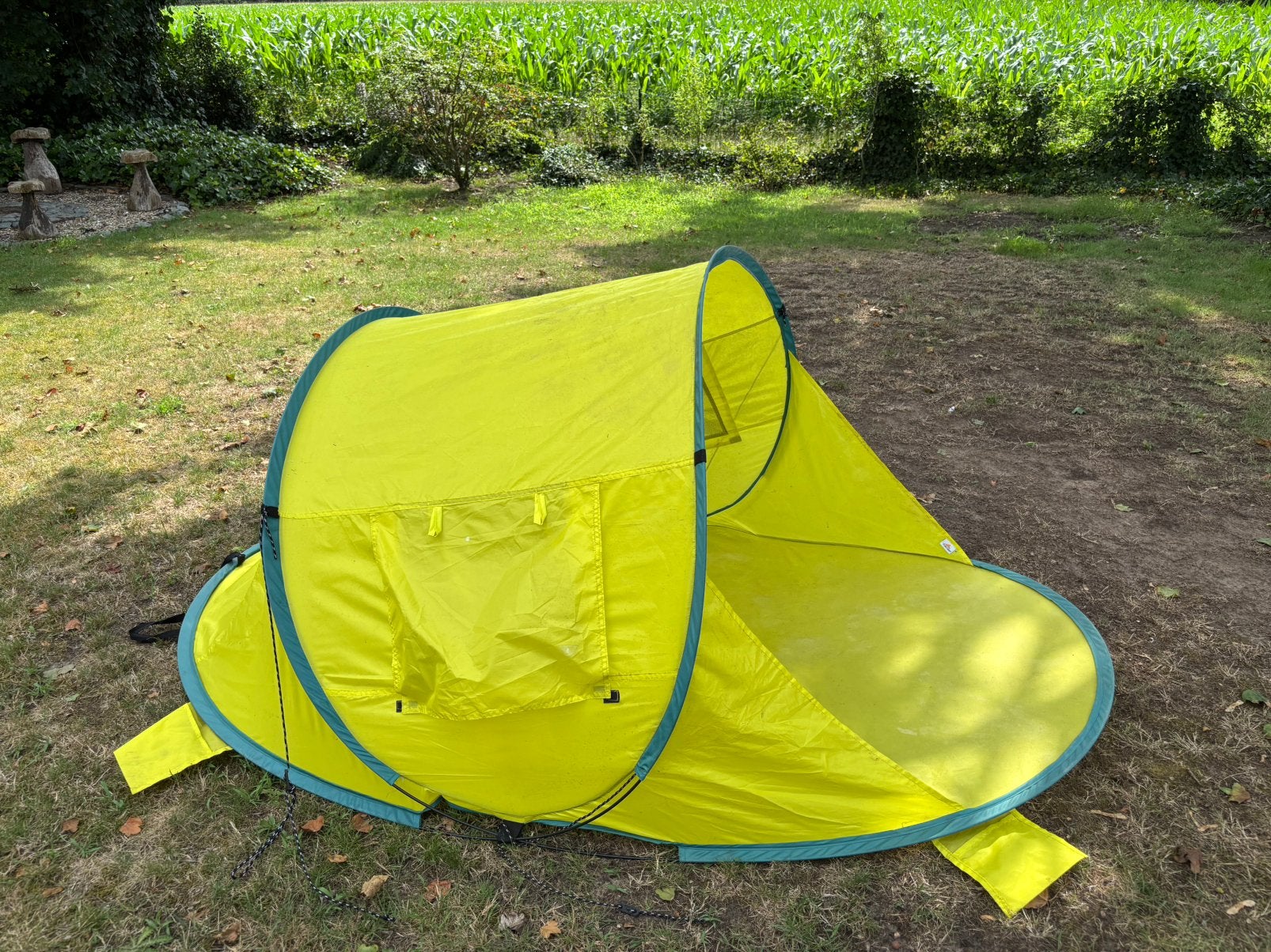 Strandtent, Ophalen, Gebruikt
