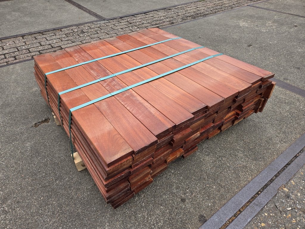 Terrasse en bois dur, longueur 94 cm - 2,95€ l'unité, Bois dur, Neuf, Moins de 180 cm, Enlèvement ou Envoi
