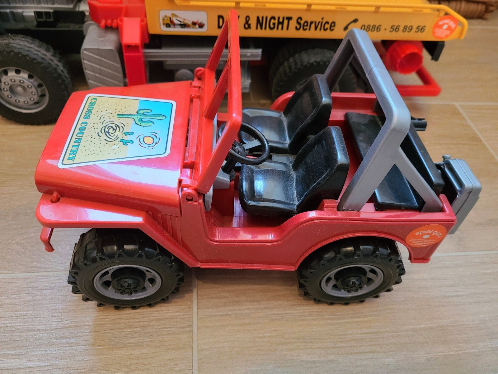 Bruder 02750 sleepwagen MAN, Ophalen