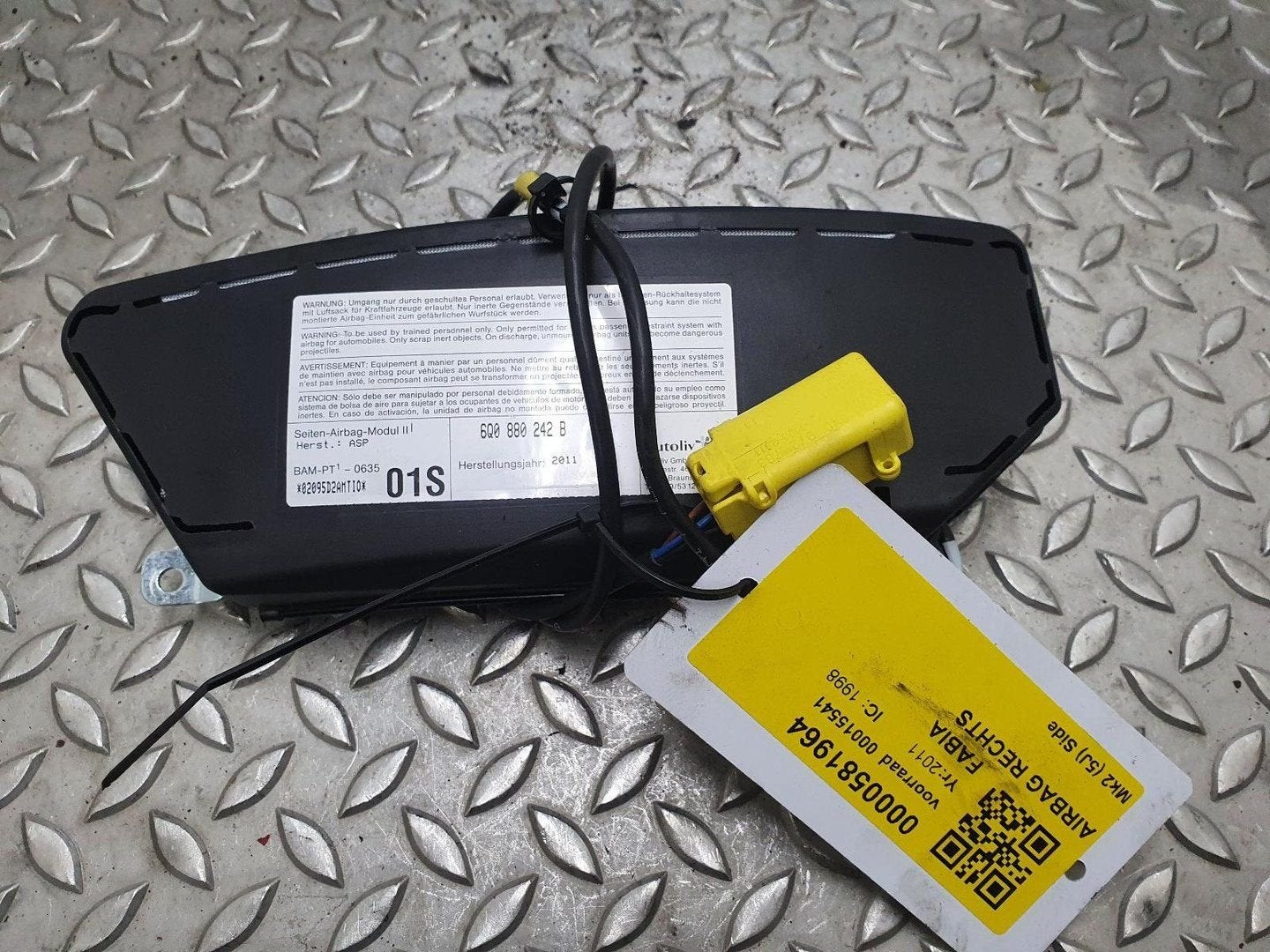 SKODA FABIA 1.2 TDI AIRBAG RECHTS 2011, Ophalen of Verzenden, Gebruikt, ARN erkend