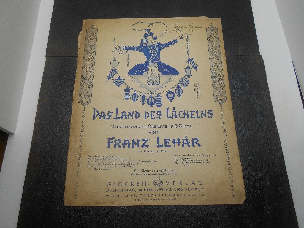 tres ancienne partition Der Land des Lachenlns operette, Musique & Instruments, Enlèvement ou Envoi, Utilisé