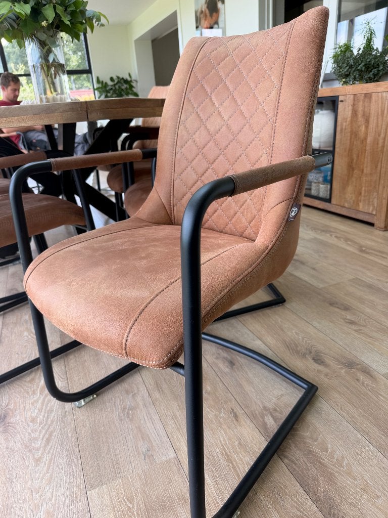 Eetkamerstoelen, Ophalen, Gebruikt, Bruin, Leer