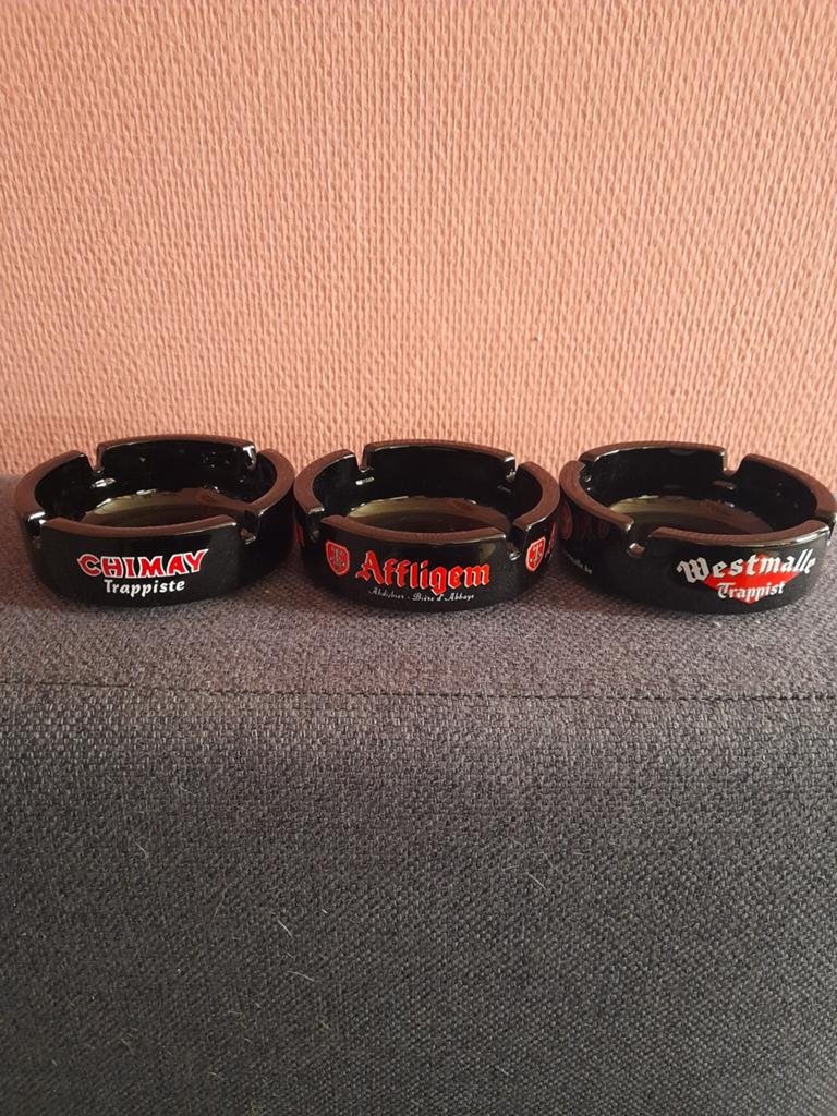 Asbakken chimay,affligem,westmalle splinternieuw, Verzamelen, Verzenden