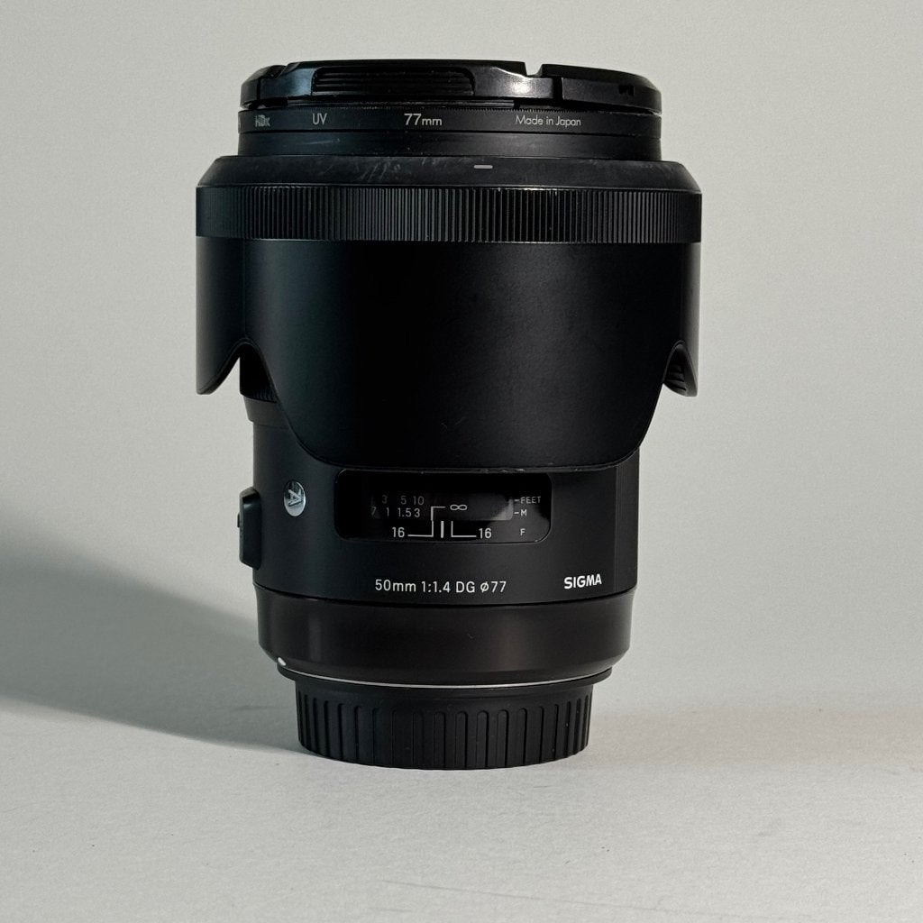 Sigma 50mm f/1.4 DG HSM Art (Canon EF) Uitstekende conditie, Audio, Tv en Foto, Foto | Lenzen en Objectieven, Ophalen, Canon, Beschermhoes/tas