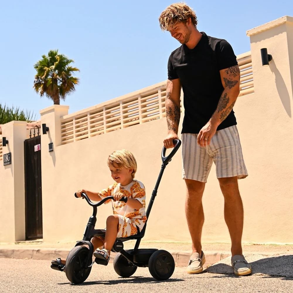Deryan Drifter Driewieler - 4 in 1 Peuterfiets - Zwart, Enlèvement ou Envoi, Comme neuf