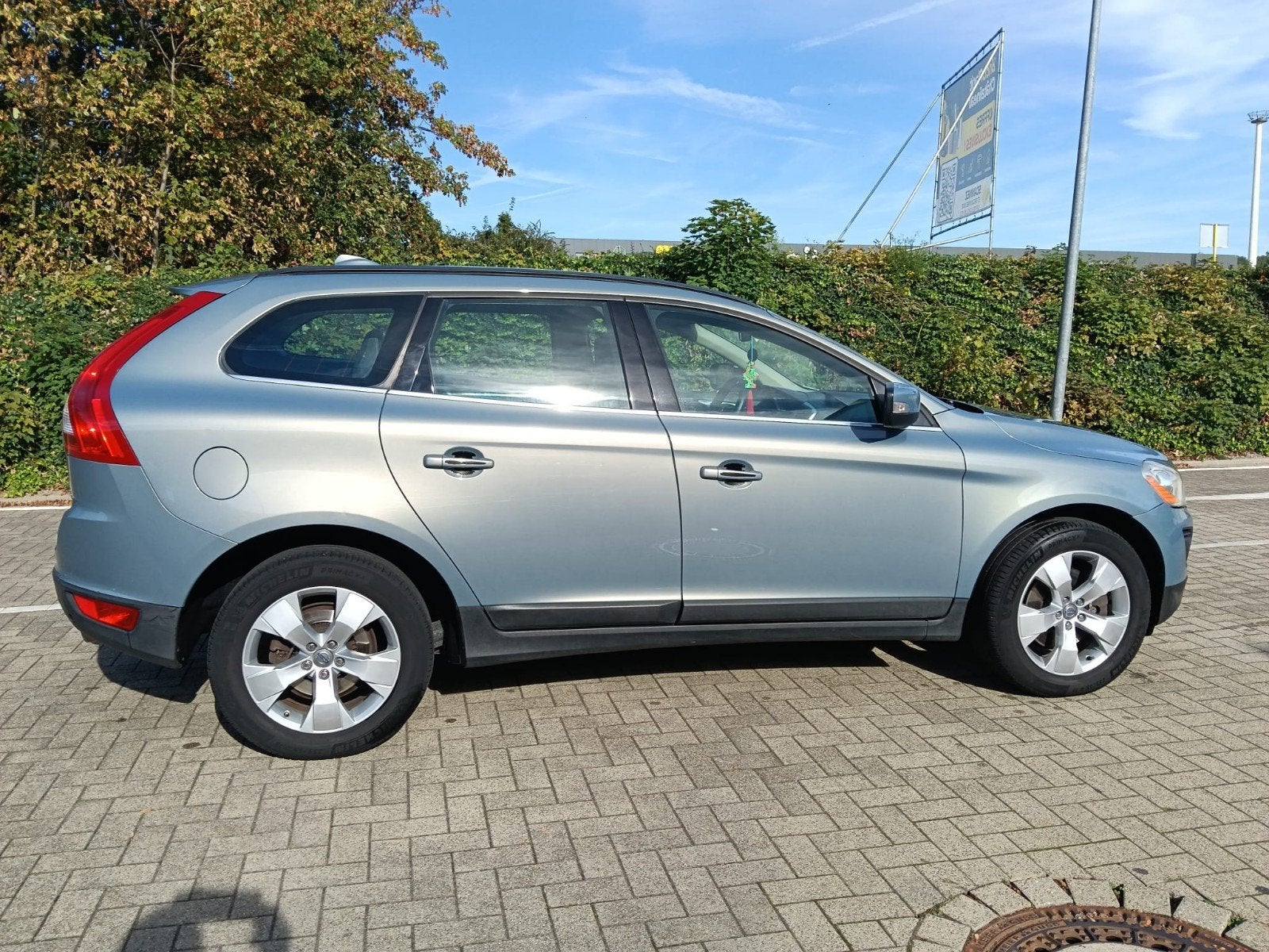 VOLVO XC60 D5, Auto's, Monovolume, Zwart, Blauw, Leder en Stof