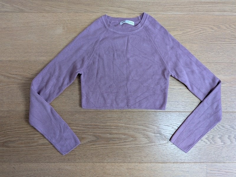 femme - pull crop mauve Pull & Bear - taille M, Vêtements | Femmes, Pulls & Gilets, Enlèvement, Comme neuf, Taille 38/40 (M)