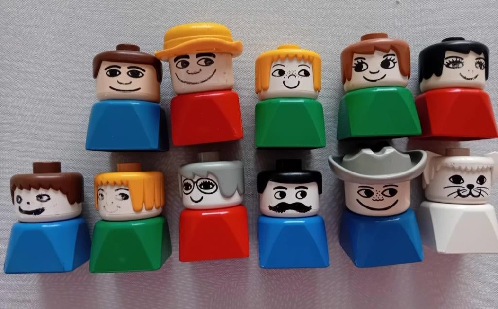Vintage poppetjes Duplo LEGO, Kinderen en Baby's, Ophalen of Verzenden, Gebruikt, Losse stenen, Duplo