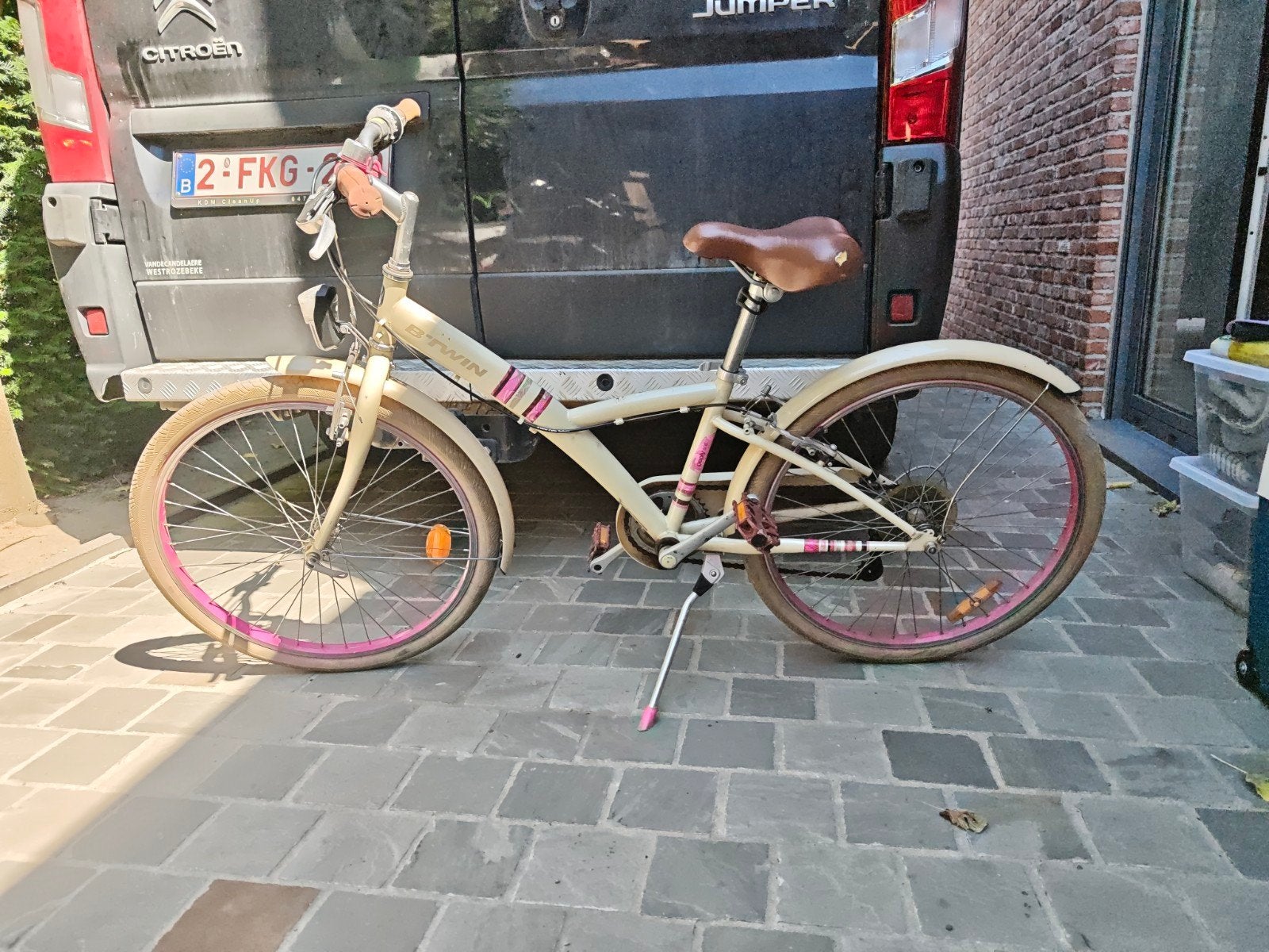 meisjes fiets, Ophalen, Gebruikt, Velgrem, B twin