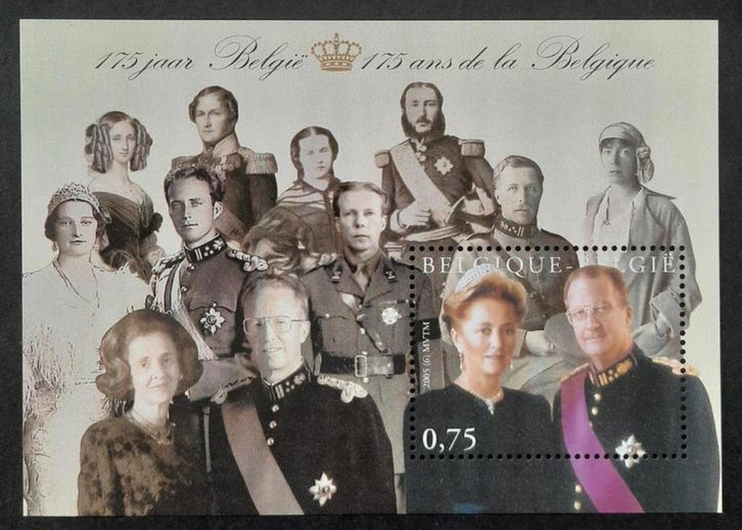 België: OBP 3356-BL118 ** 175 jaar België 2005., Postzegels en Munten, Postzegels | Europa | België, Koninklijk huis, Frankeerzegel