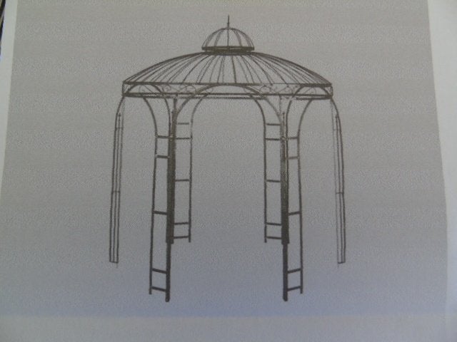 gloriette en fer forgé plein, super prix !!!, Jardin & Terrasse, Enlèvement, Comme neuf