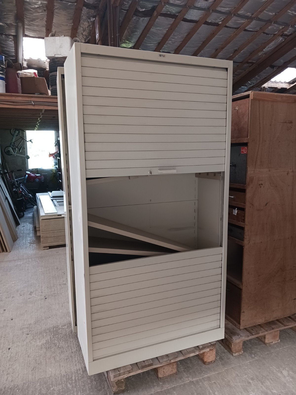 bureau kast, Ophalen