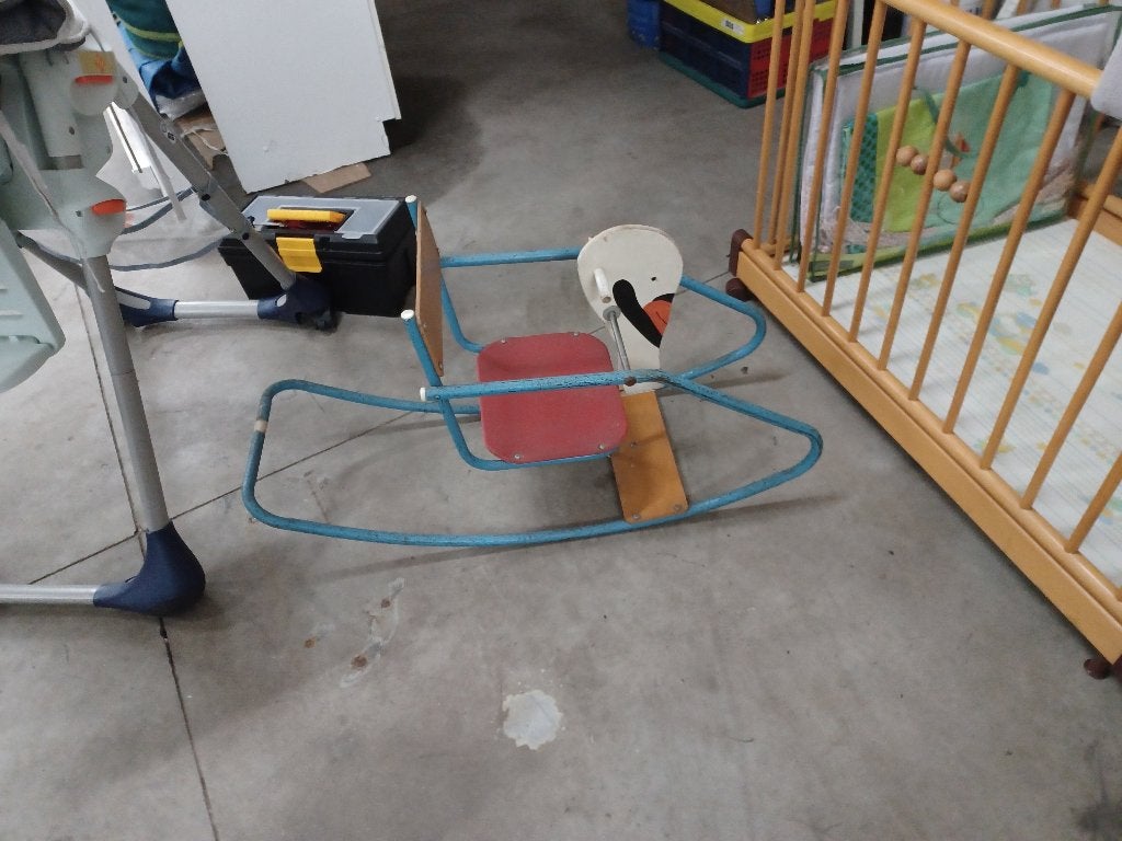 Canard à bascule pour enfants, Enlèvement, Utilisé