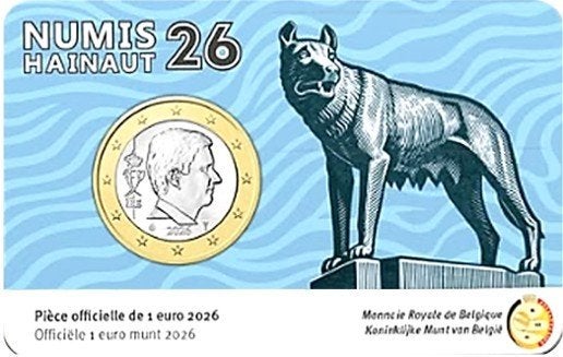 CC 1 euro Belgique 2026 Numishainaut, Enlèvement ou Envoi, Belgique, 1 euro