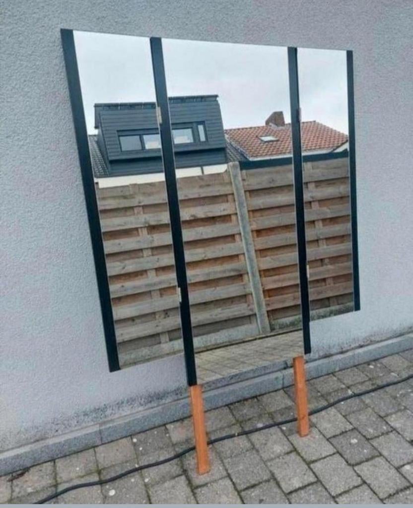 Vintage spiegel 3 delig ., Huis en Inrichting, Ophalen