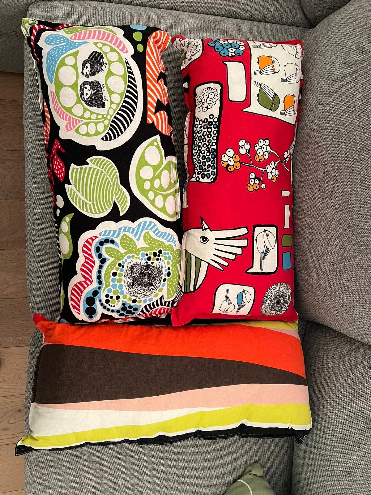 Langwerpige kussens Ikea, Huis en Inrichting, Woonaccessoires | Kussens, Ophalen, Meerkleurig, IKEA, Zo goed als nieuw