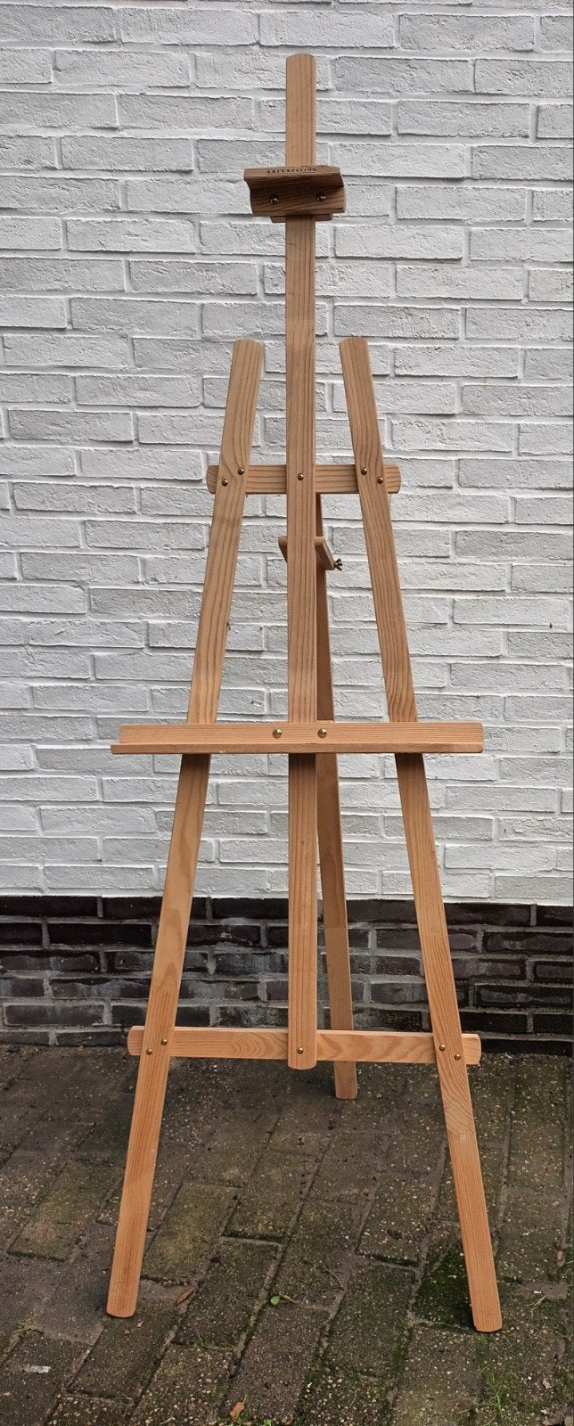 Schildersezel blank hout, verstelbaar, h 175 cm, b 52, Hobby & Loisirs créatifs, Peinture, Enlèvement, Utilisé, Chevalet