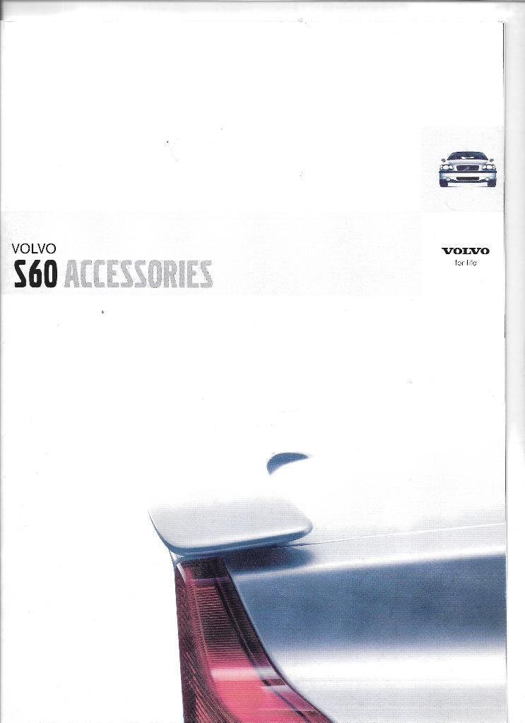 VOLVO S60 accessoirebrochure 2004, Boeken, Auto's | Folders en Tijdschriften, Ophalen of Verzenden, Zo goed als nieuw, Volvo