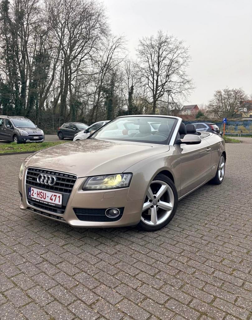Audi a5 cabrio 2.0 Tfsi heel goed onderhouden, Autos, Cabriolet, Noir, 2 portes, Automatique