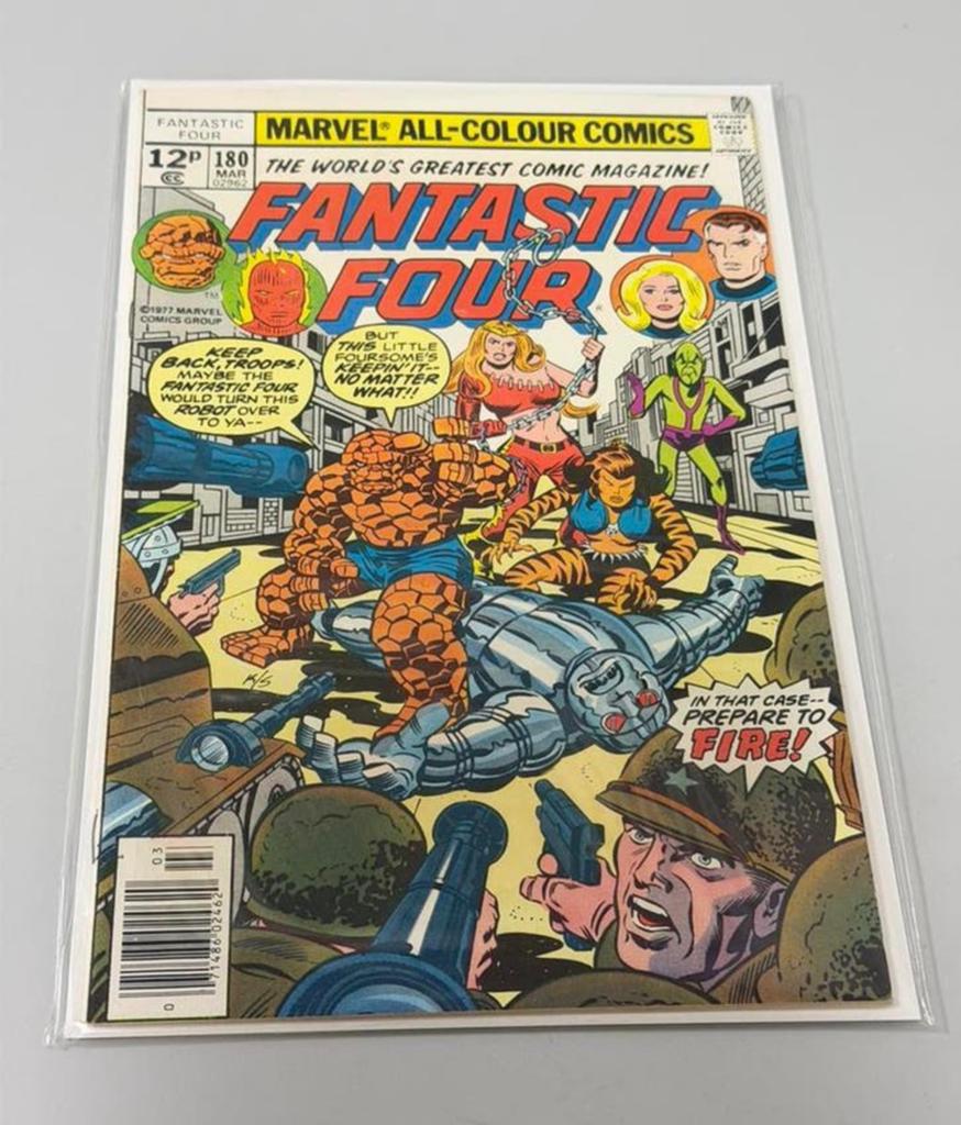 Fantastic Four #180 (Marvel) March 1977 Engelse Comic strip, Boeken, Eén comic, Amerika, Ophalen of Verzenden, Zo goed als nieuw