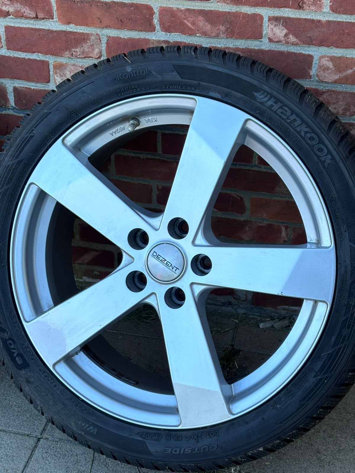 Set DEZENT TD VELGEN 19” 7.5x19 ET51 5x112 Silver DEZENT, Ophalen, 19 inch, Velg(en)