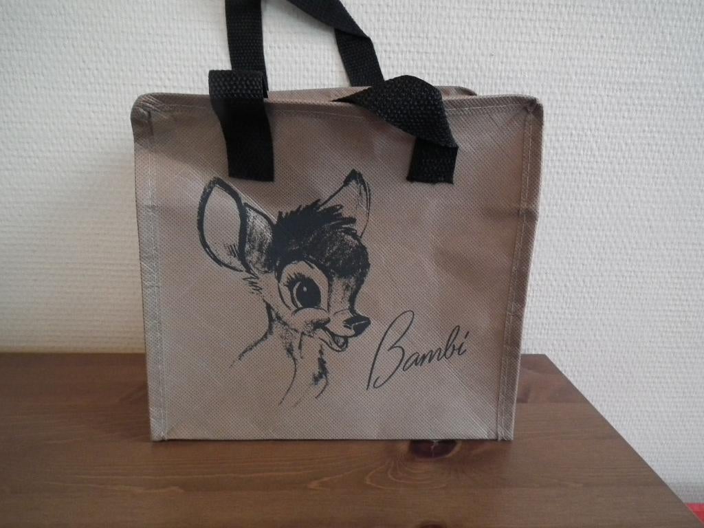 Kleine tas met ritssluiting (Disney Bambi) 22x21x14 cm, Verzenden, Nieuw, Beige, Overige typen