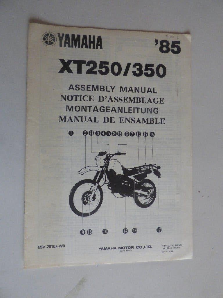 YAMAHA XT250 / XT350 MONTAGE HANDLEIDNG, Ophalen of Verzenden, Yamaha