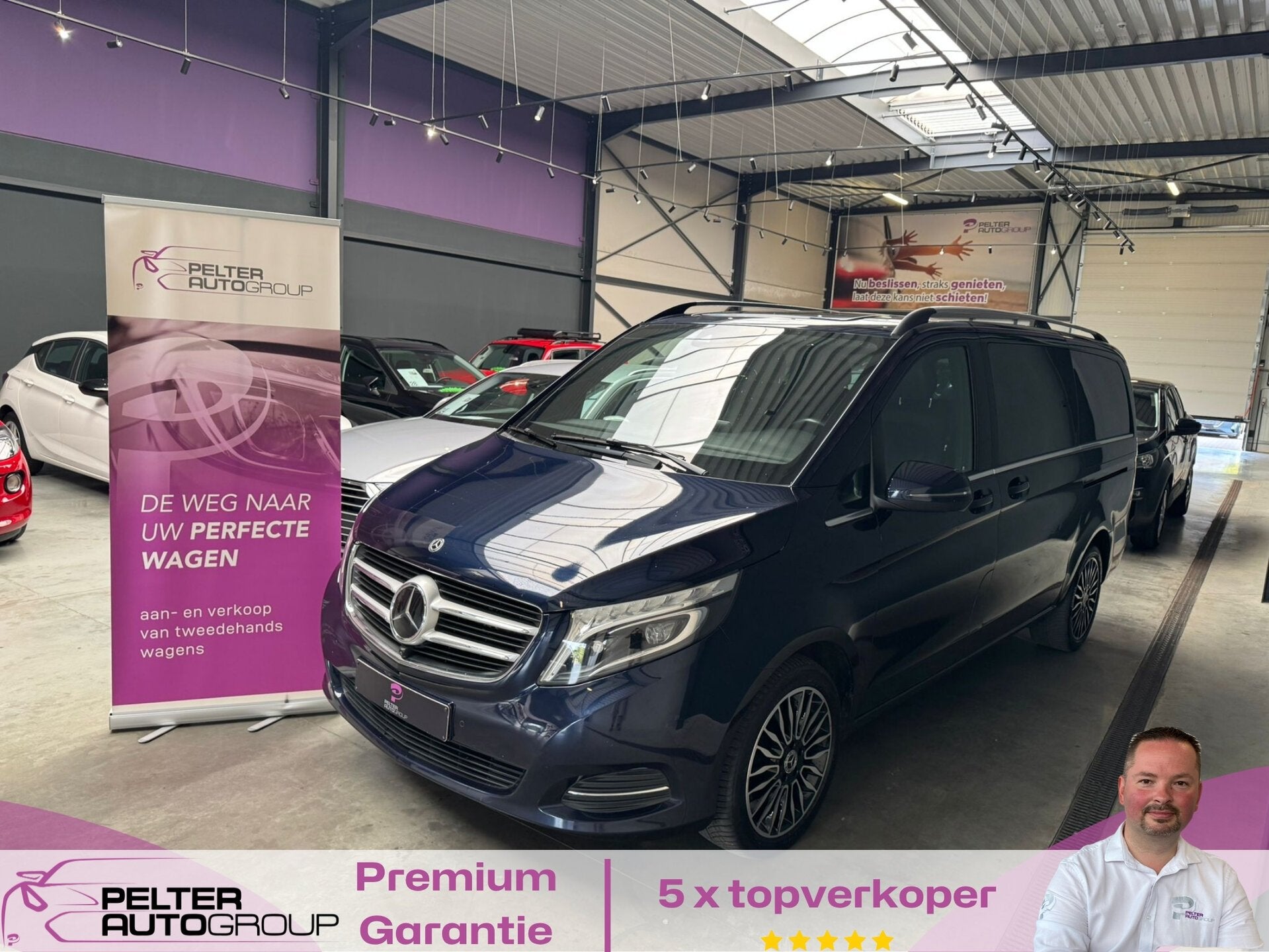 Mercedes-Benz V 250 d Dubbel Cabine GPS Leder Camera 360 B, Auto's, Mercedes-Benz, Bedrijf, V-Klasse, ABS, Airbags, Airconditioning