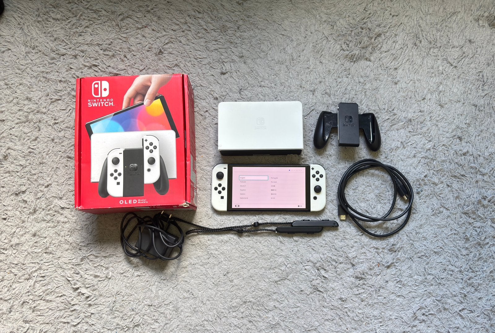 Nintendo Switch Oled-console (inclusief doos!!), Games en Spelcomputers, Spelcomputers | Overige, Gebruikt, Nintendo, Ophalen of Verzenden