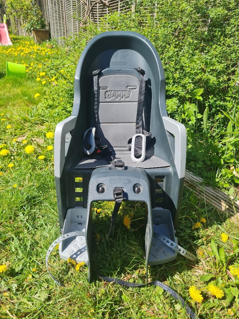 Siège vélo enfant, Guppy, Repose-pieds, Enlèvement, Utilisé