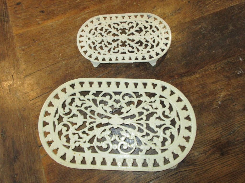 Sous-plats en fonte pour cuisine vintage résistants chaleur, Enlèvement