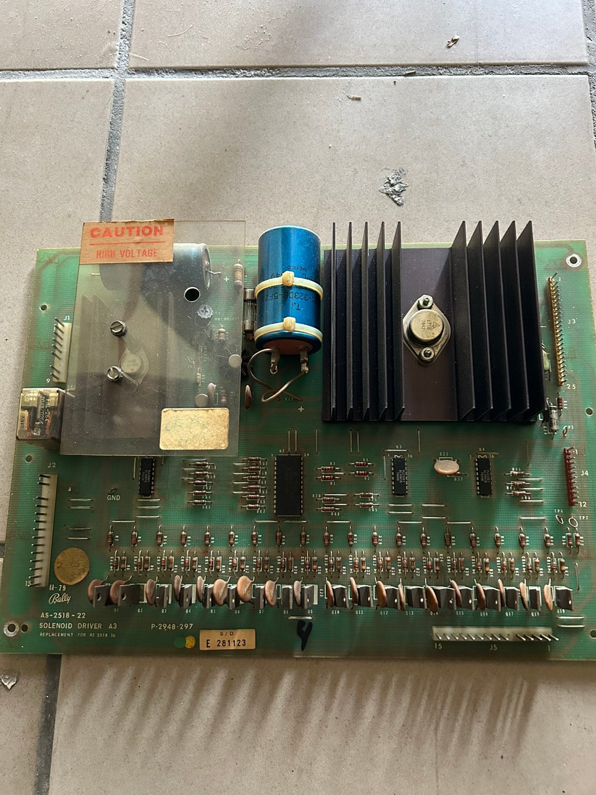 Power board bally jaren 80, Verzamelen, Gebruikt, Elektronisch, Bally, Onderdeel of Defecte kast