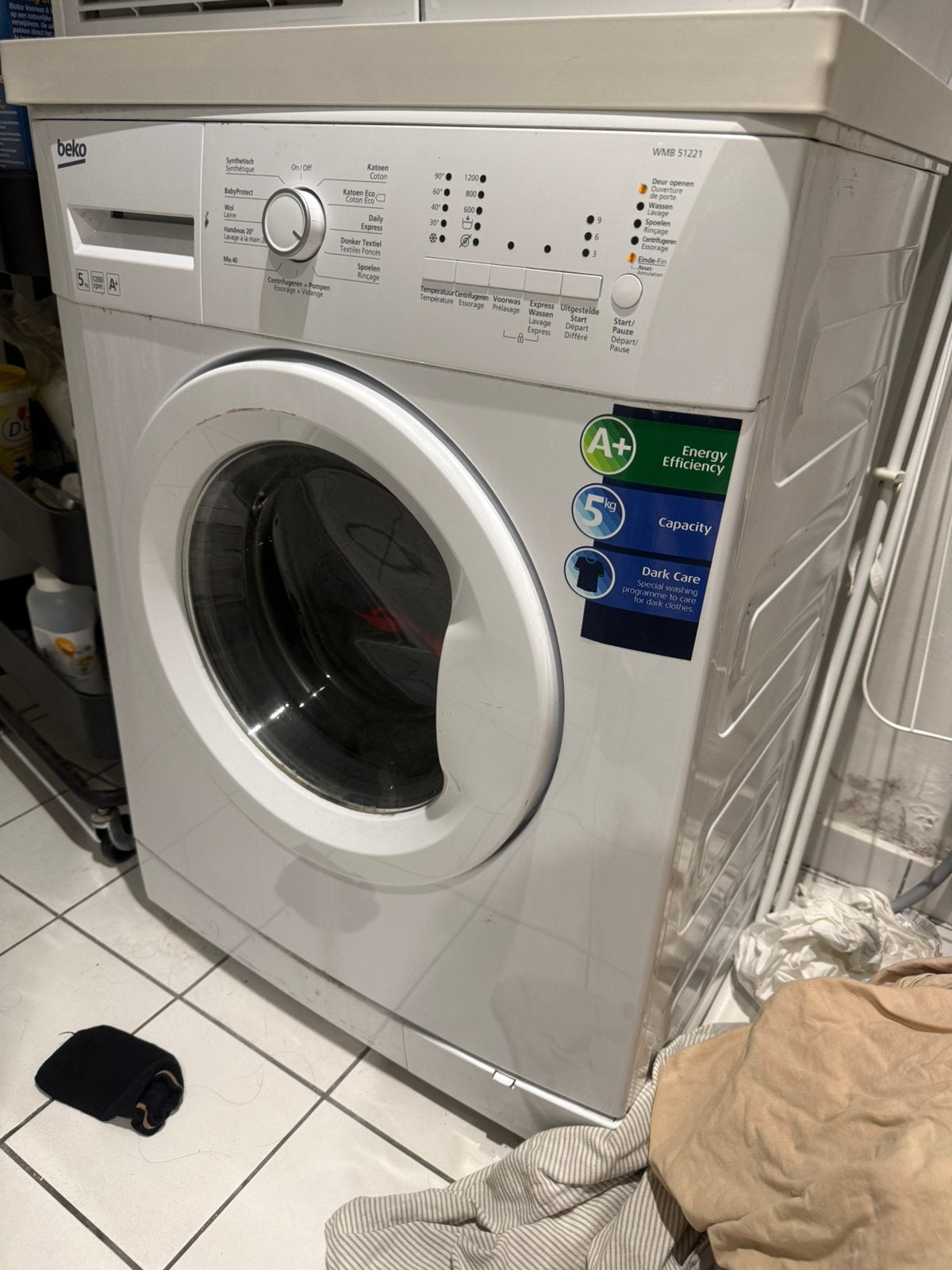 Wasmachine en droogkast van beko, Enlèvement, Utilisé