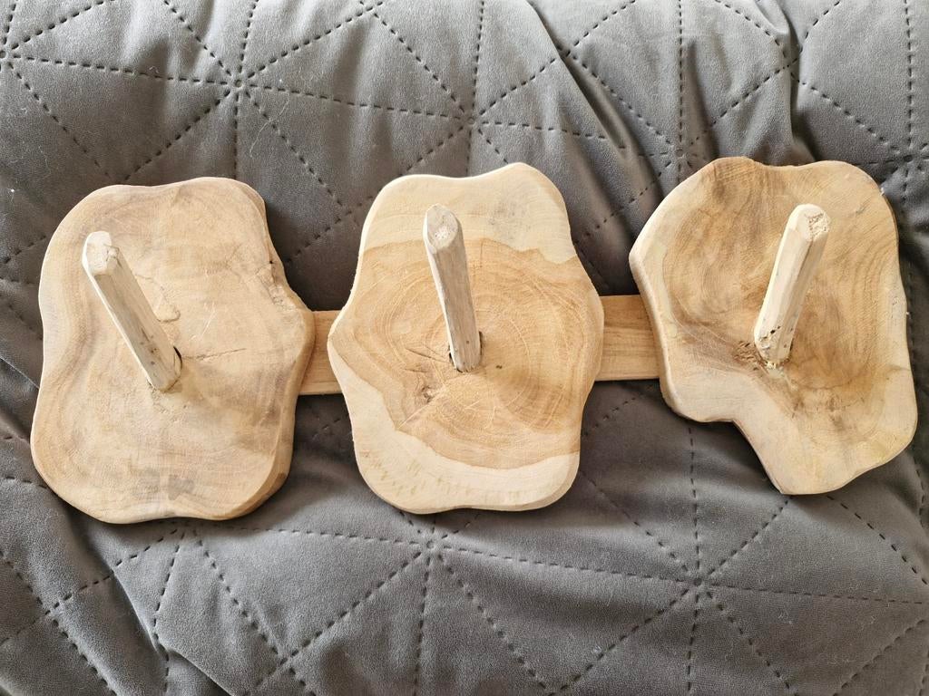 Houten kapstok landelijk (sterk), Huis en Inrichting, Woonaccessoires | Kapstokken, Zo goed als nieuw, Minder dan 100 cm, Hout