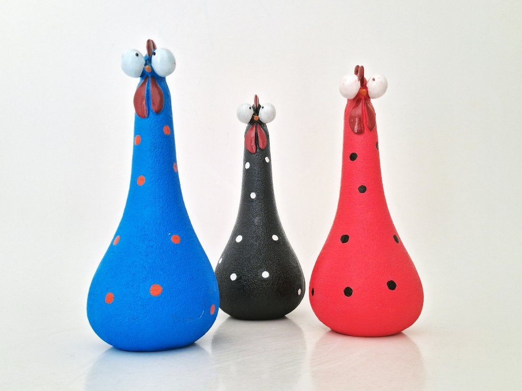 decoratie kippen figuren, Ophalen of Verzenden, Gebruikt, Dier