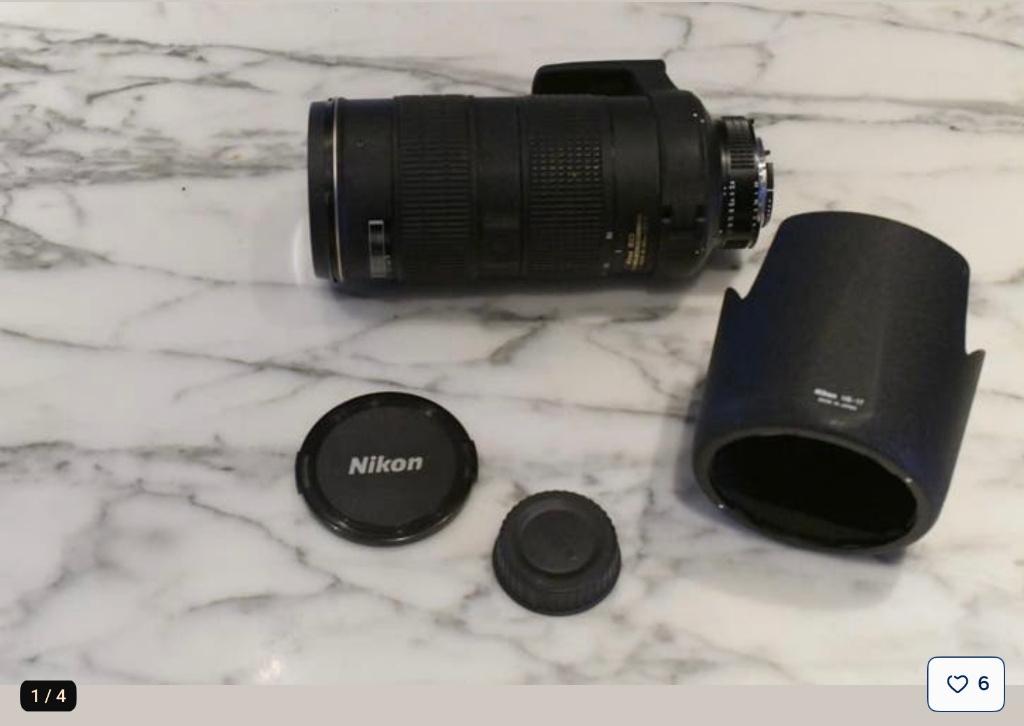 Nikon 80-200mm/ f2.8D AF-S ED, Ophalen of Verzenden, 1980 tot heden, Lens of Lenzen