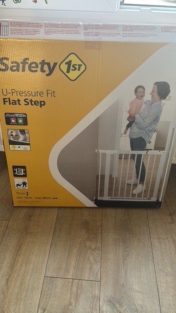 Barrière de sécurité enfant - Safety 1st, Kinderen en Baby's, Ophalen, Zo goed als nieuw, Klemhekje, Metaal of IJzer