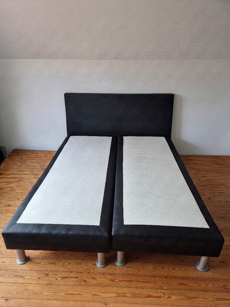 Boxspring 160200, Huis en Inrichting, Ophalen, Gebruikt, Zwart, Tweepersoons