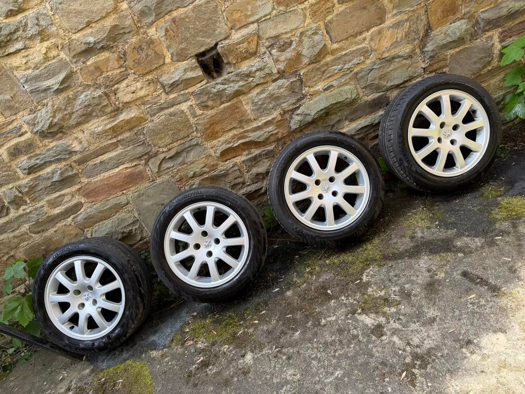 4 Jantes Peugeot "Ouragan" 16" Entraxe : 4X108, Autos : Pièces & Accessoires, Pneus et Jantes, 16 pouces, Enlèvement, Utilisé