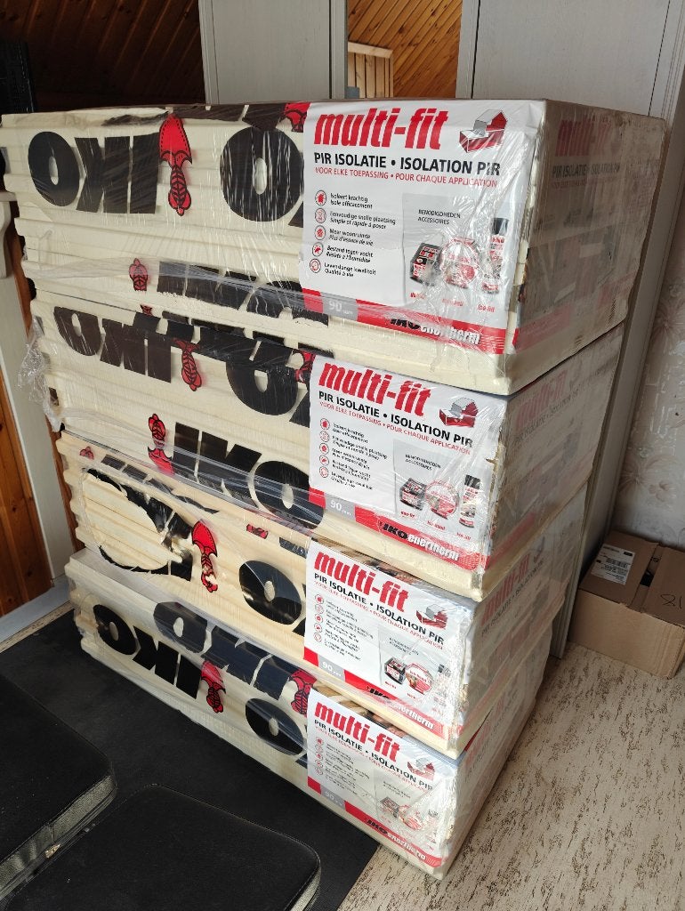 Iko Enertherm Multi-Fit PIR isolatieplaten 120x60x90, Ophalen, Dakisolatie, 10 tot 15 m², Nieuw
