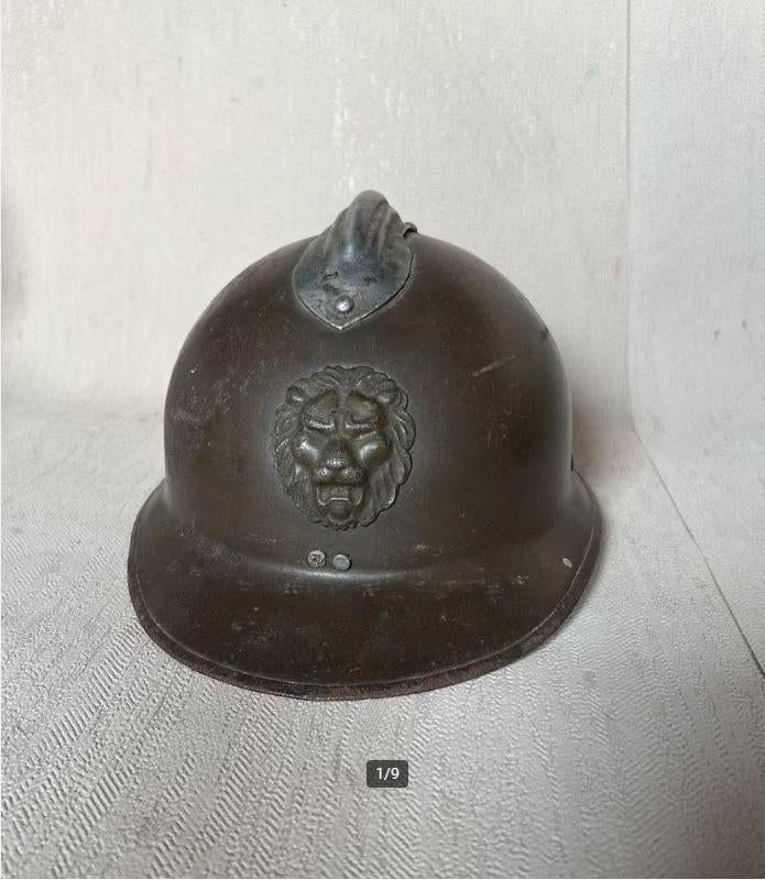 wo2 - Belgische helm - model Adrian, Verzamelen, Militaria | Tweede Wereldoorlog, Ophalen of Verzenden, Landmacht, Helm of Baret