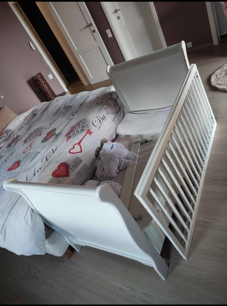 Sauthon evoluerend kooibed en aerosleep-matras, Kinderen en Baby's, Gebruikt, 70 tot 85 cm, 140 tot 160 cm, Ophalen