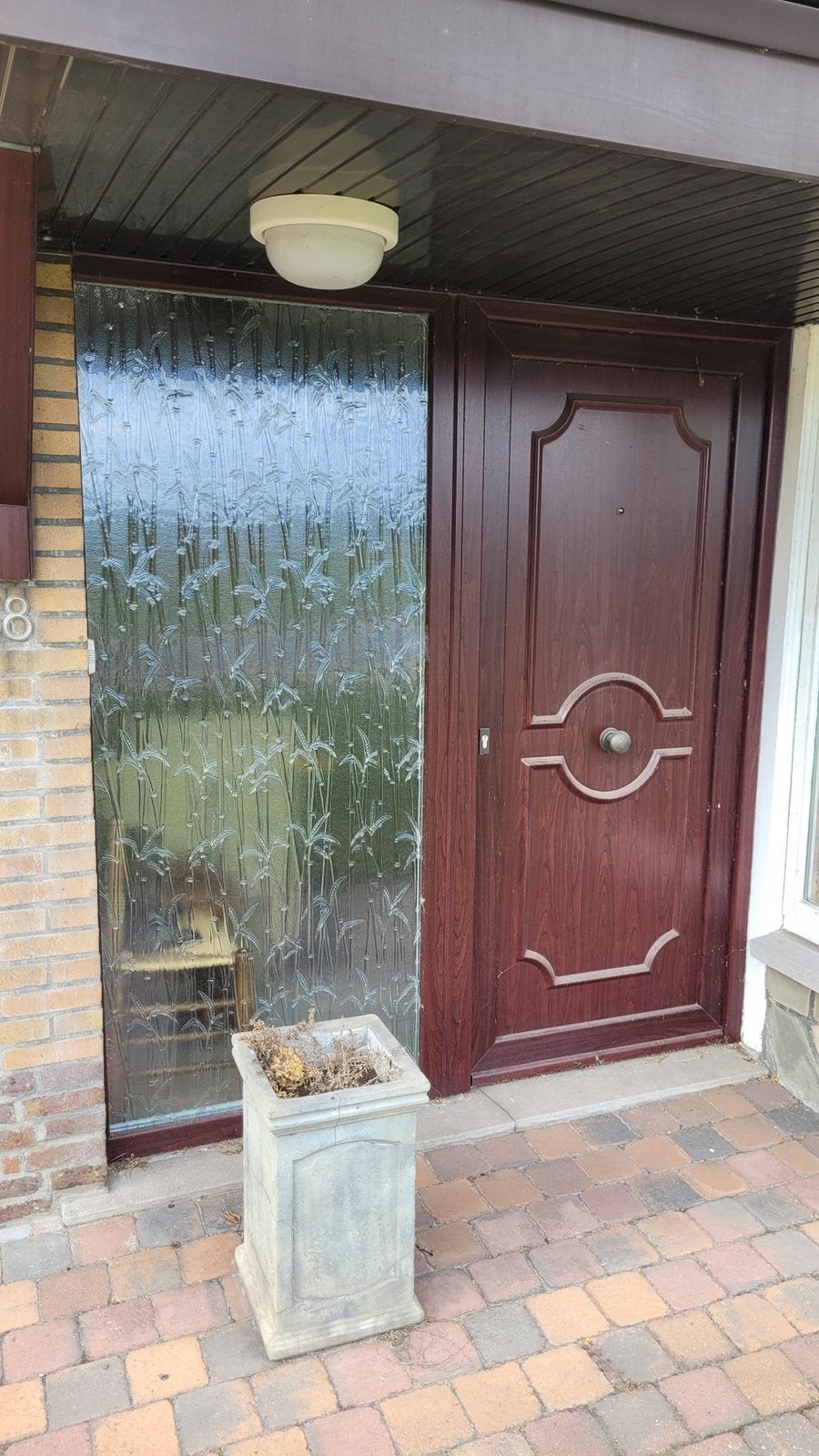 Voordeur, Ophalen, Kunststof, Gebruikt, 120 cm of meer
