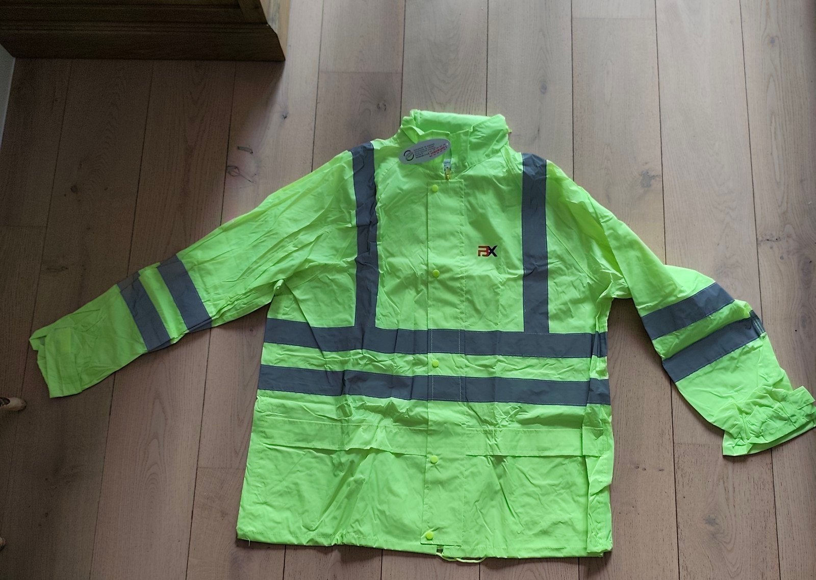 Ensemble de pluie haute visibilité neuf (veste & pantalon), Neuf, Vêtements d'extérieur, Femmes, Enlèvement ou Envoi